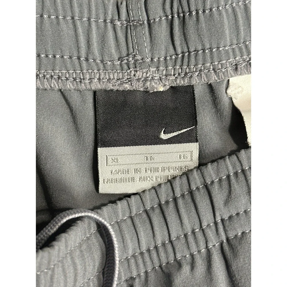 Nike Track Pants Mens XL Gray Zip Pocket Athletic Jogger Training Y2K